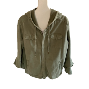 Sanctuary Green Zip Up Jacket